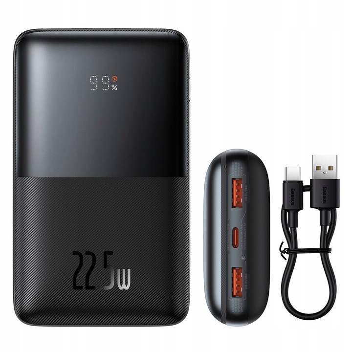 BASEUS SZYBKI POWER BANK Bipow Pro 20000mAh 22.5W MOCNY POWERBANK PD QC