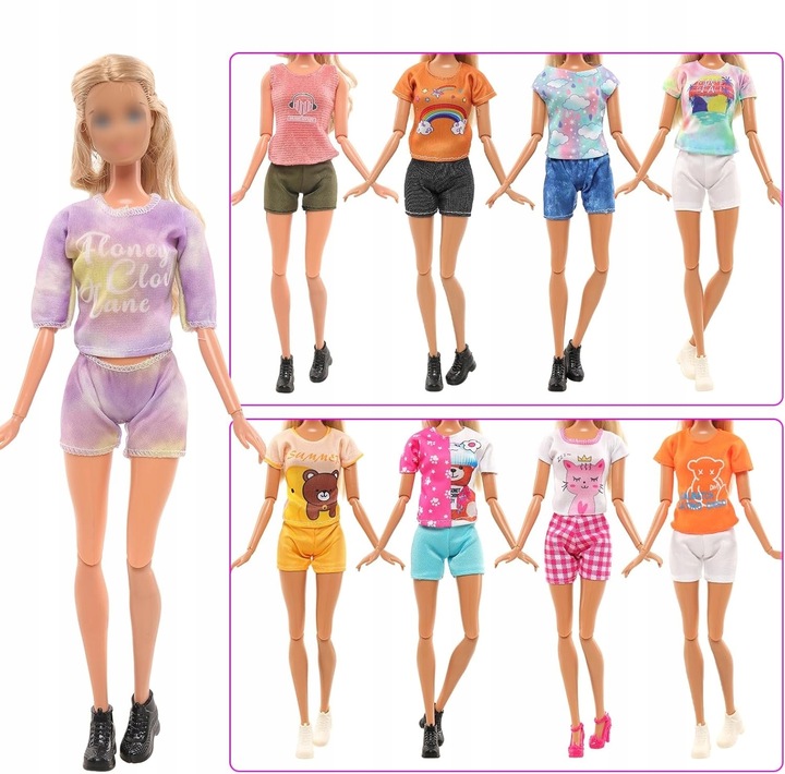 ZESTAW XL UBRANIA DLA LALEK SUKNIE BALOWE AKCESORIA PREZENT DLA DZIECKA