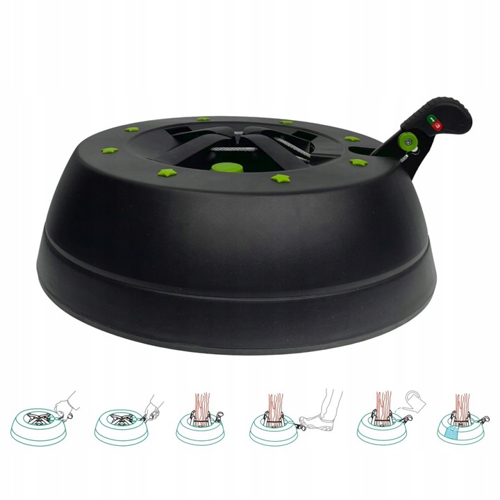 Stojak choinkowy KAMAI START 2 PRO NATURE do drzewka 2,5m NET