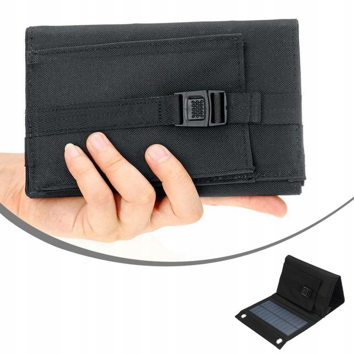 ŁADOWARKA SOLARNA DO TELEFONU 20W SKŁADANY PANEL SŁONECZNY USB IP65