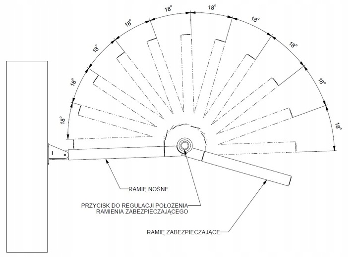 WIESZAK NA BAGAŻNIK BOX DACHOWY UCHWYT WS05