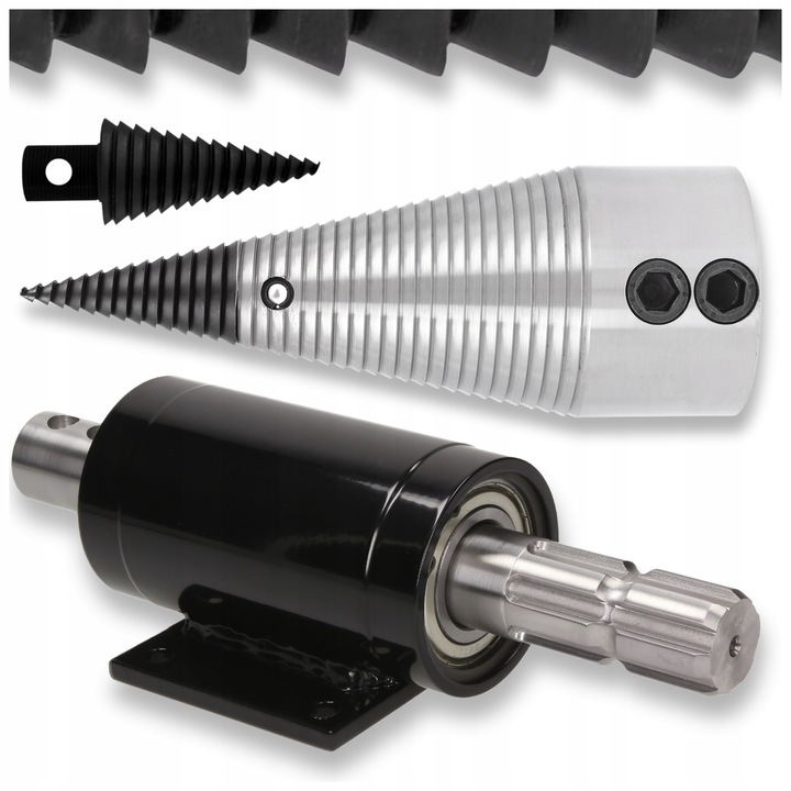 ŁUPARKA ŚWIDROWA WOM (do ciągnika) ZW2P / ŚWIDER DO DREWNA 100 mm - ZESTAW