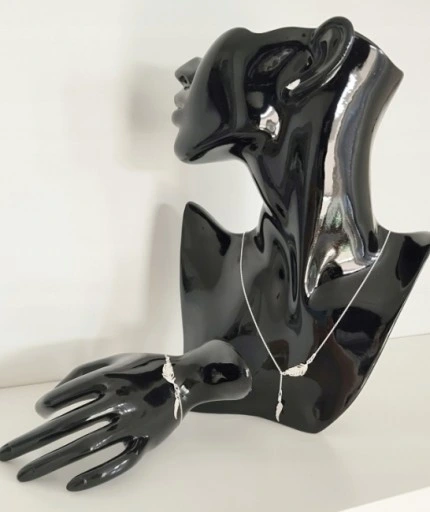 KOMPLET BIŻUTERII SREBRNEJ Z PIÓRKAMI PIÓRKO PIÓRKA srebro 925 pudełko