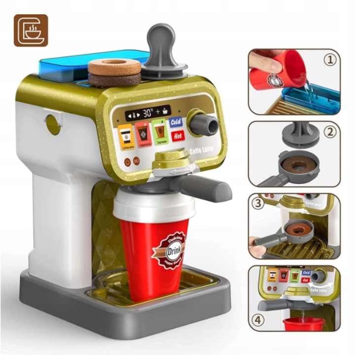 KASA SKLEPOWA INTERAKTYWNA PIZZERIA SKLEP DUŻY ZESTAW EKSPRES do KAWY WODA