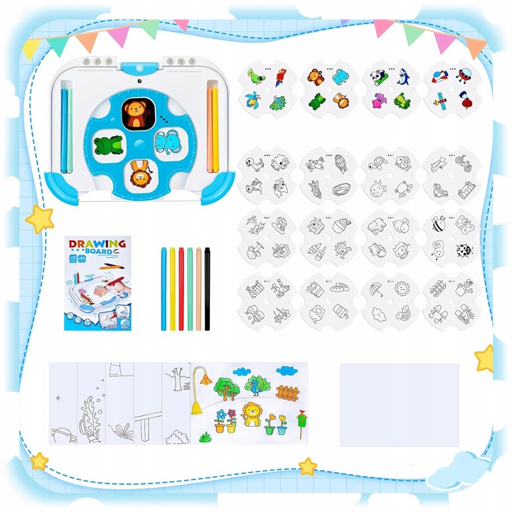 TABLICA Projektor Do Rysowania Podświetlana PULPIT LED Tablet SZABLONY