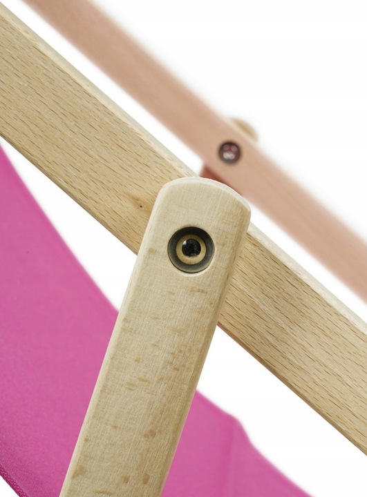 Leżak Drewniany AKWARELA NA CZARNYM Ogrodowy Plażowy Tarasowy Bukowy