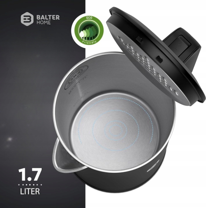 Czajnik elektryczny Balter WK-4-BL 2200 W 1,7 L czarny