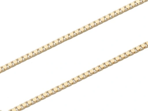 Złoty łańcuszek 585 splot kostka 50cm chrzest 1,84 Komunia Św pamiątka 14K