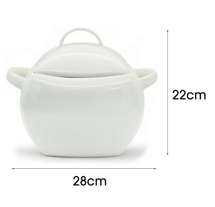 WAZA z pokrywą 4,5L do zupy rosołu NACZYNIE misa zamykana STOŁOWA