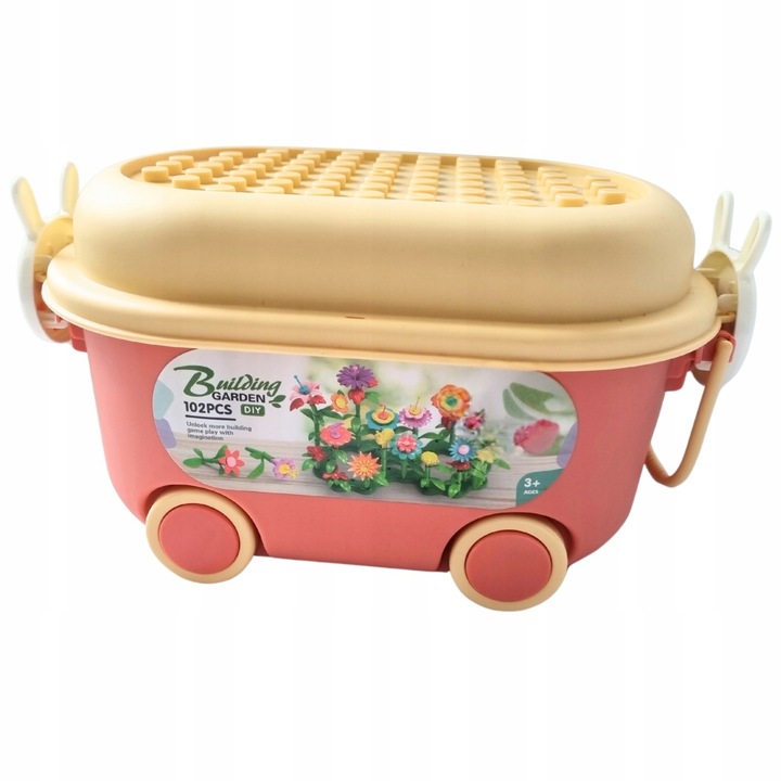 KLOCKI WIOSENNY OGRÓD 102 EL KREATYWNE KONSTRUKCYJNE KWIATKI DO BUDOWANIA
