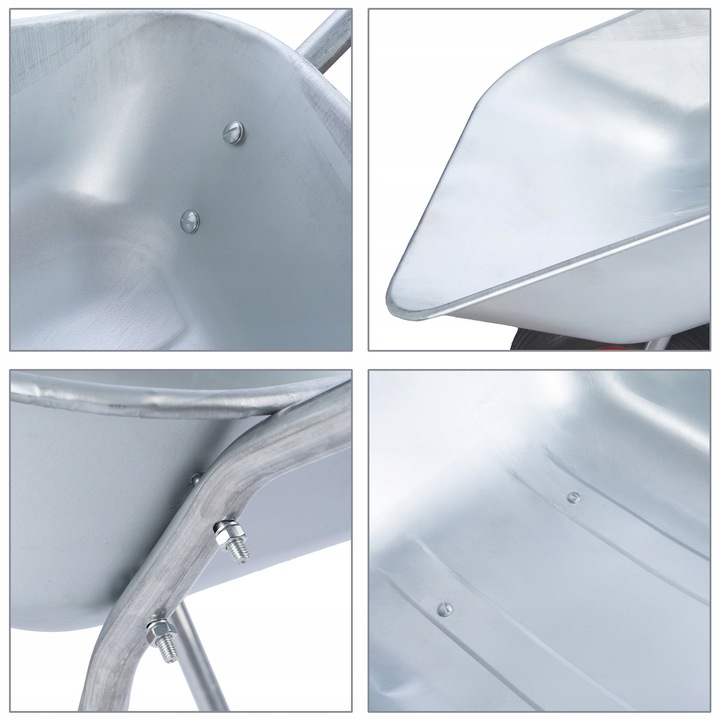 TACZKA OGRODOWA BUDOWLANA MOCNA OCYNKOWA WÓZEK OGRODOWY 120L LEKKA TACZKI