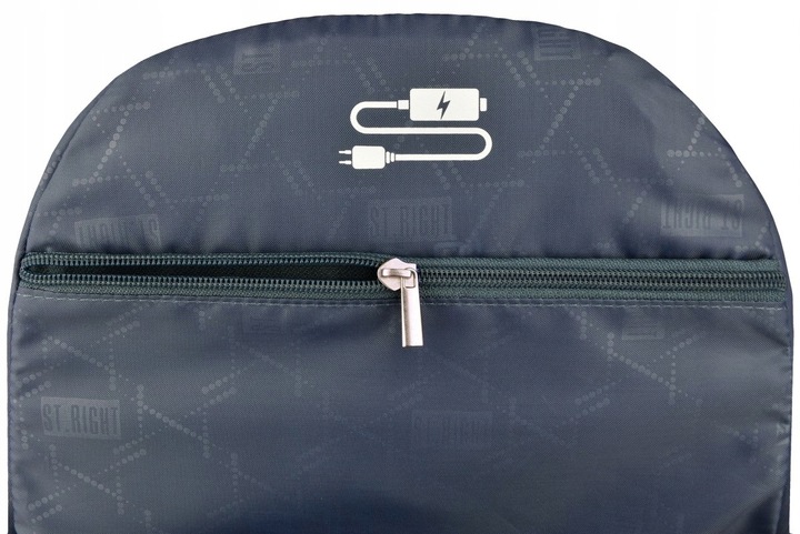 Plecak szkolny młodzieżowy ST.RIGHT kolorowe wzory, HOLO IMPRESSION