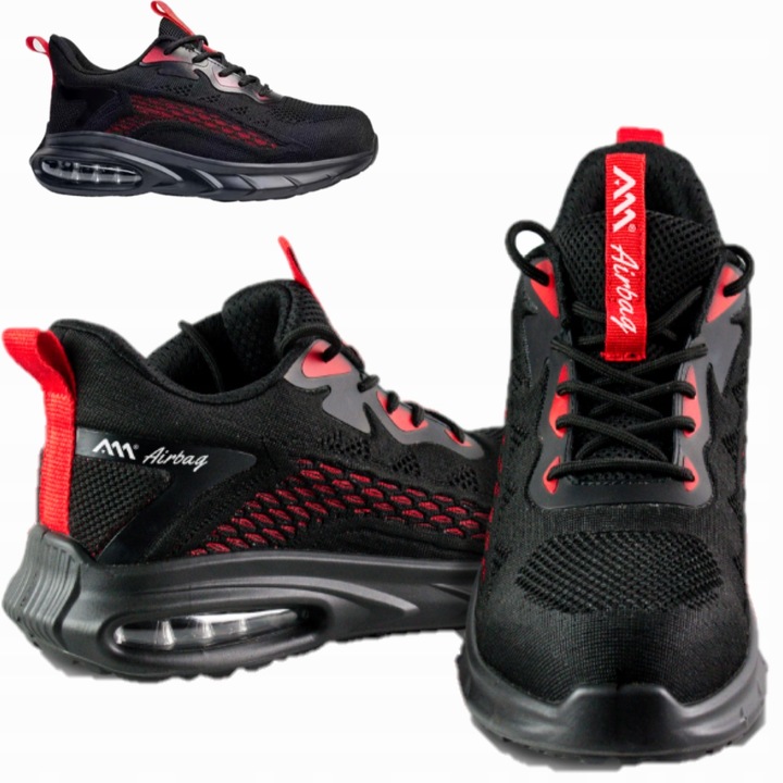 Sportowe Buty robocze ochronne S1 SR półbuty bardzo lekkie z noskiem r. 37