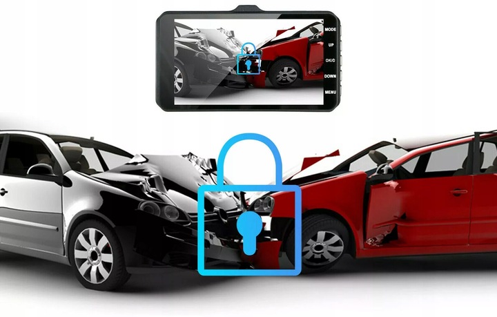 REJESTRATOR JAZDY FULL HD KAMERA COFANIA PL 64GB