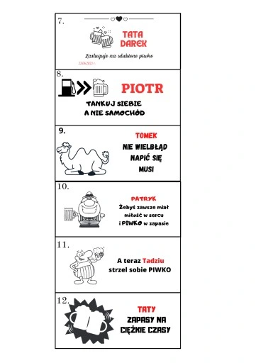 Nosidło na piwo personalizowane