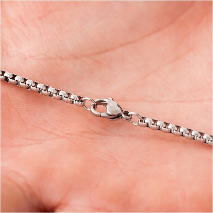 Naszyjnik z grawerem Twoich oczu PREZENT DLA MĘŻCZYZNY stal 316L BLINGART