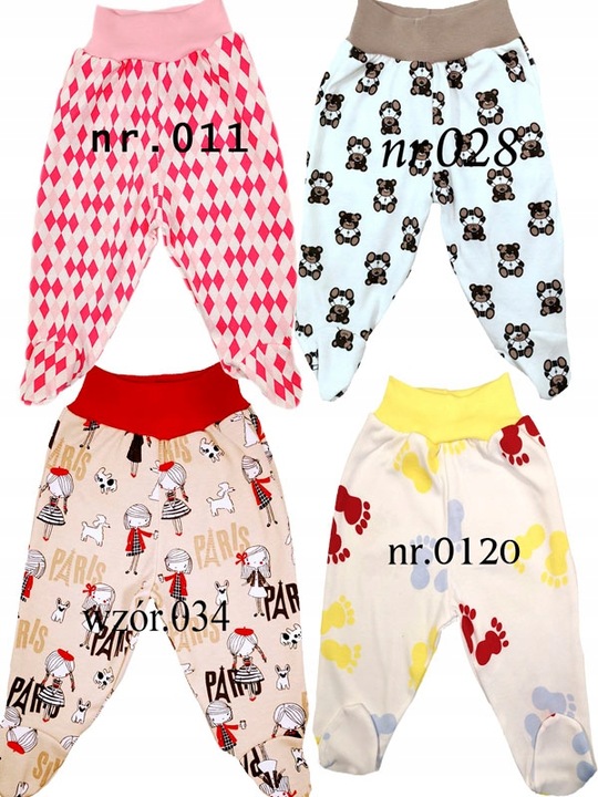 Półśpiochy półśpioszki 100% bawełna POLSKIE 62 cm