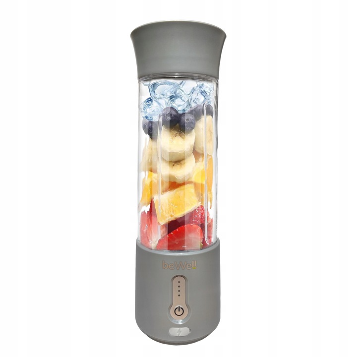 BLENDER KIELICHOWY DO SMOOTHIE I KOKTAJLI RECZNY beWell 500ml BEZPRZEWODOWY