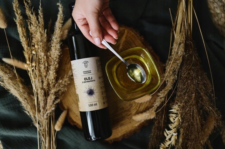 OLEJ Z OSTROPESTU 500 ml tłoczony zimno BADANIA zimnotłoczony NIERAFINOWANY