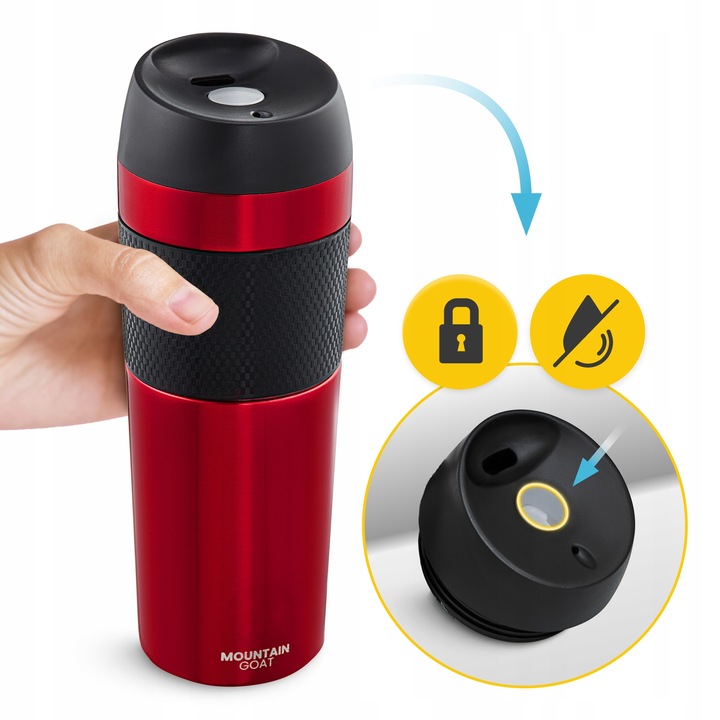 KUBEK TERMICZNY TERMOS GORĄCE NAPOJE DO 12H-24H KAWA HERBATA SZCZELNY 400ml