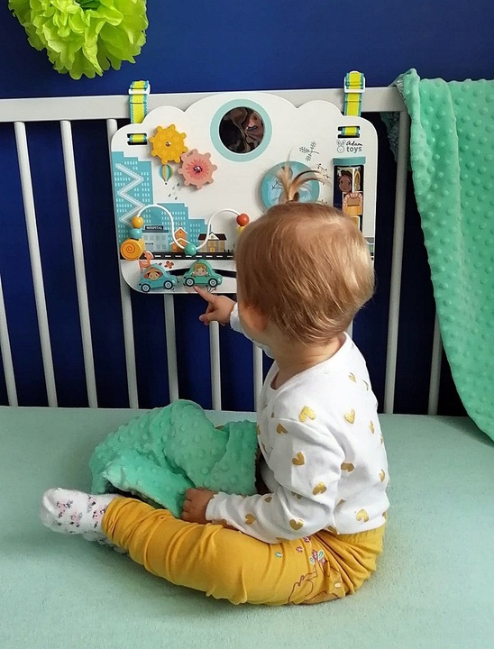 ADAM TOYS SENSORYCZNA TABLICA MANIPULACYJNA Dla Malucha Adam Toys