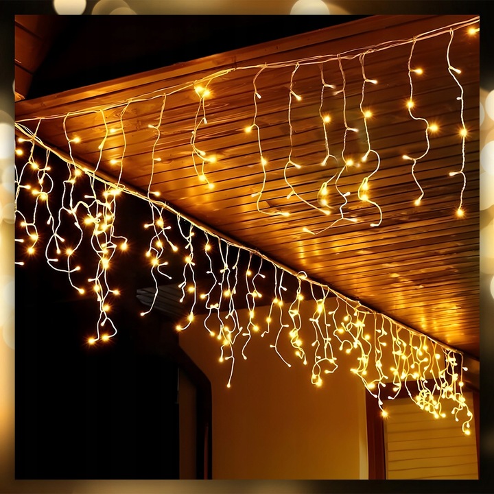 SOPLE LAMPKI CHOINKOWE ŚWIATEŁKA 300 LED 14,5M GRUBY KABEL FLASH ZEWNĘTRZNE
