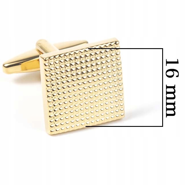 Spinki Do Mankietów Złote Koszuli Męskie Kwadratowe Diamentowane