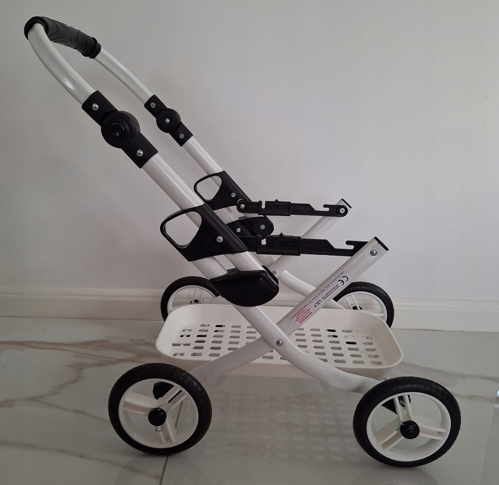 Solidny Wózek dla lalki, lalkowy głęboki Adbor LILY lc-08 +Torebka + Koszyk