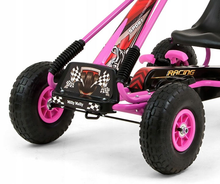 Gokart na pedały Milly Mally Thor Pink