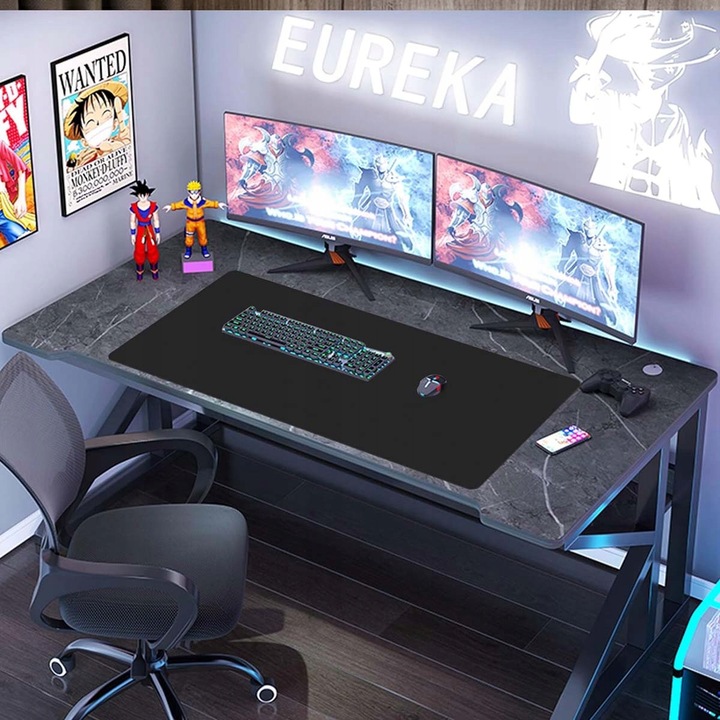 PODKŁADKA POD MYSZ GAMINGOWA NA BIURKO DUŻA 120*60 CM SKÓRA PU