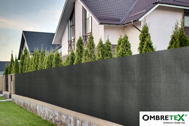 Siatka Cieniująca 1,5x25m Grafitowa 95% OSŁONA Płotu Ogrodzenia Balkonu UV