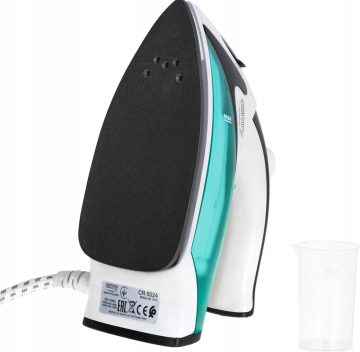 Żelazko turystyczne Camry CR 5024 1500W Składana rączka Prasowanie parowe