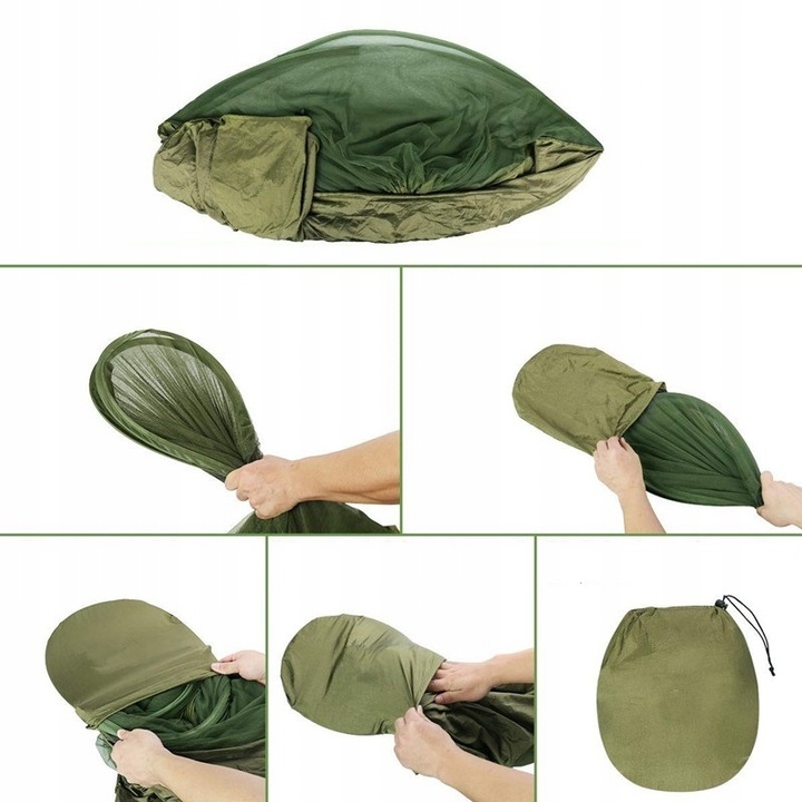 Hamak dwuosobowy HAMAK Z MOSKITIERĄ BIWAK (H016)