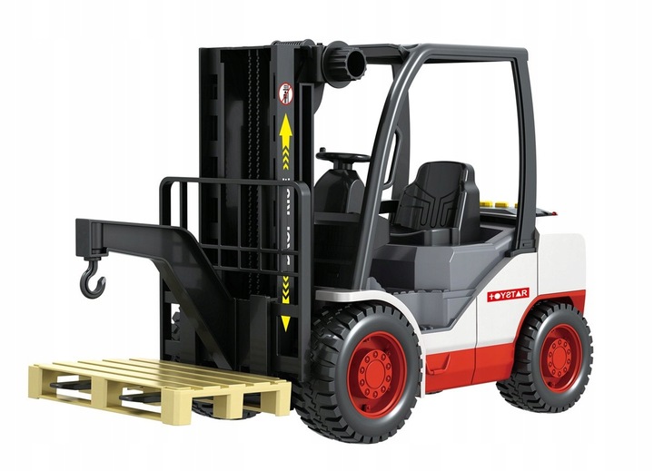 DUŻY WÓZEK WIDŁOWY Z NAPĘDEM Z PALETĄ DŻWIĘKI SZTAPLARKA WIDLAK GUMOWE KOŁA