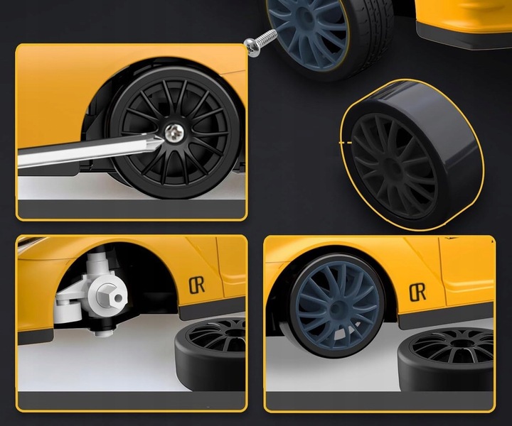 SAMOCHÓD DO DRIFTU NA PILOTA AUTO RC ZDALNIE STEROWANE 4x4 AKUMULATOR X 2