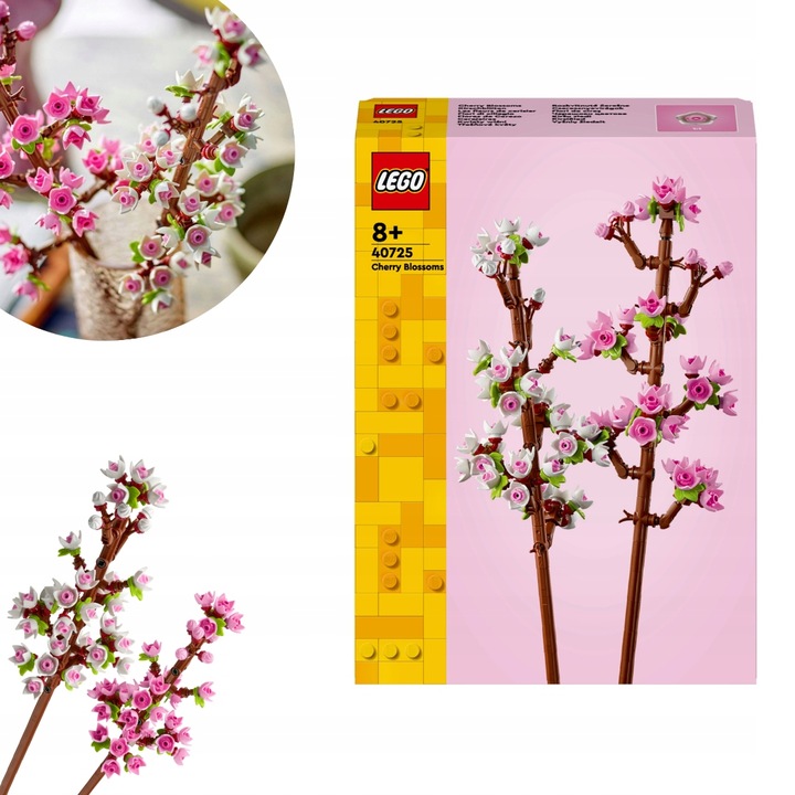 LEGO zestaw WALENTYNKOWY 40725 KWIAT WIŚNI PREZENT dla DZIEWCZYNY + TORBA