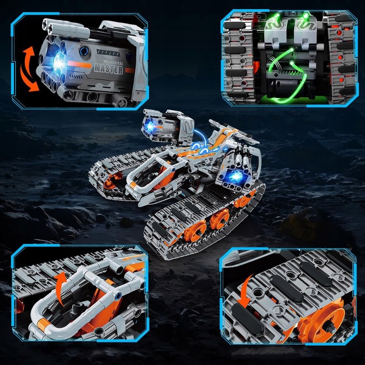 KLOCKI KONSTRUKCYJNE ROBOT PROGRAMOWALNY KONSTRUKCYJNY APP I PILOT 724EL