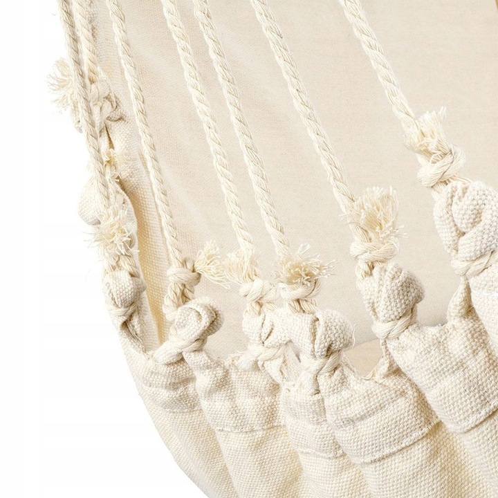 Hamak brazylijski beżowy z poduszką