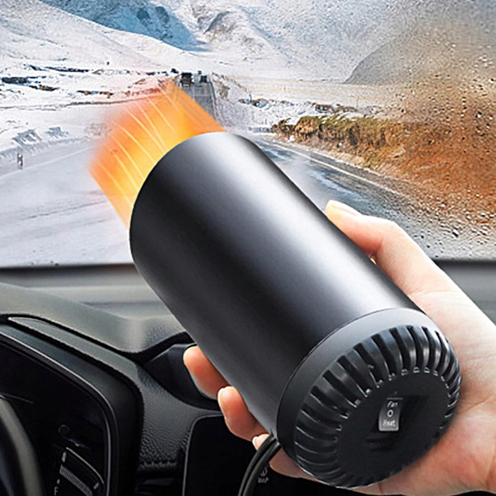 GRZEJNIK SAMOCHODOWY PRZENOŚNY TERMOWENTYLATOR DO ROZMRAŻANIA SZYB AUTO
