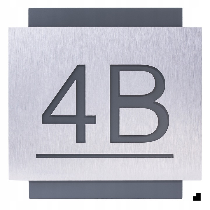 TABLICZKA ADRESOWA Z NUMEREM DOMU | NUMER NA DOM ALUMINIUM ULICA| 25x25cm