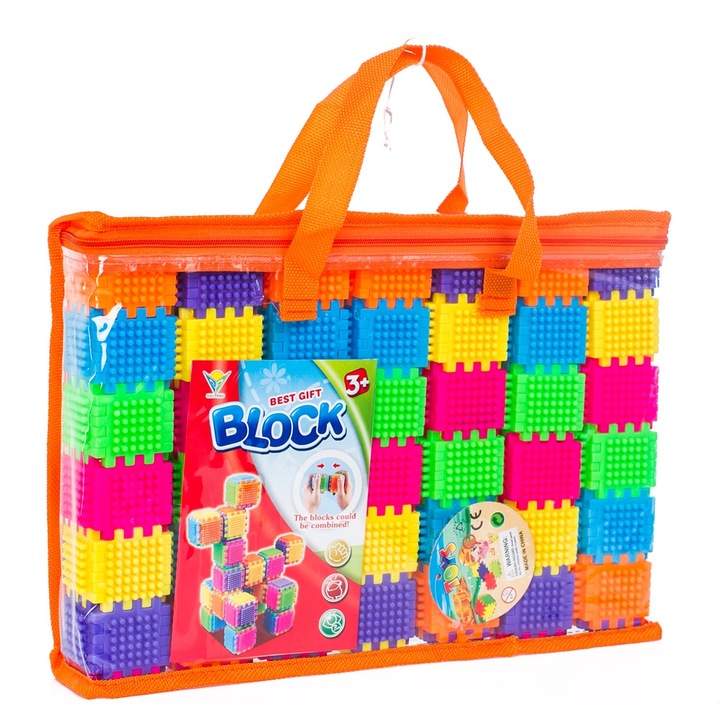 PRZESTRZENNE KLOCKI KONSTRUKCYJNE WAFLE 182 szt.