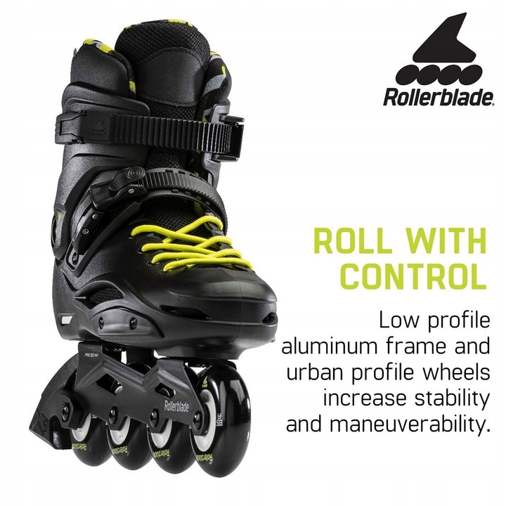 LesznoOkrężna10A! Nowe Rolki Rollerblade RB Cruiser 25,0 Black Yellow Cena!