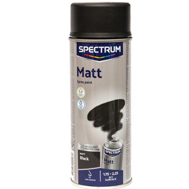 2x FARBA LAKIER do METALU DREWNA w Sprayu CZARNY MAT Szybkoschnąca spray