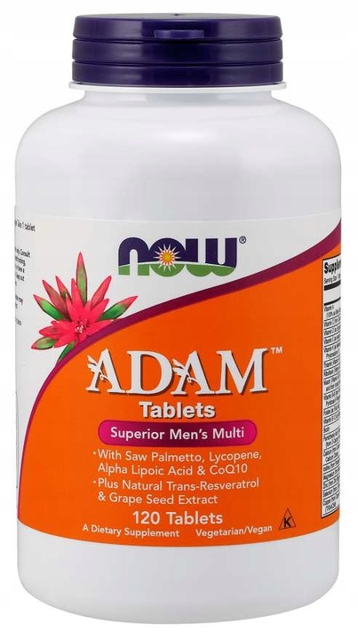 NOW FOODS ADAM MULTIWITAMINY DLA MĘŻCZYZN 120 TAB