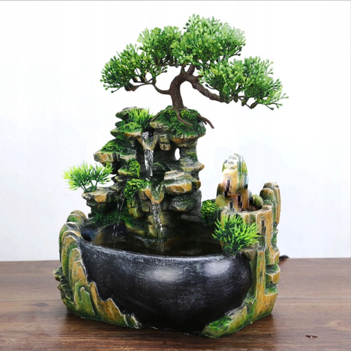 FONTANNA DOMOWA DRZEWKO BONSAI WODOSPAD LED