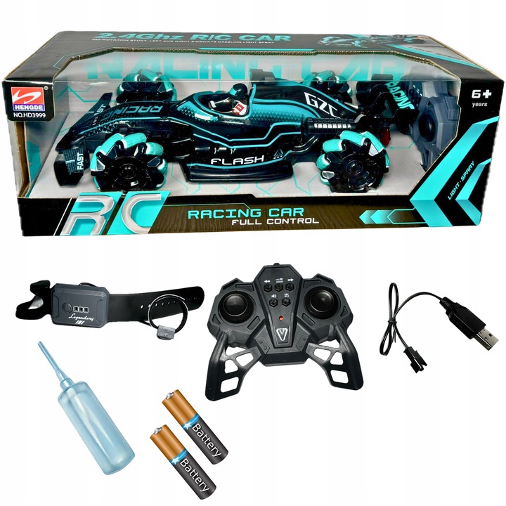 SAMOCHÓD ZDALNIE STEROWANY DUŻY AUTO PILOT RC + ZEGAREK STERUJĄCY DRIFT 4x4