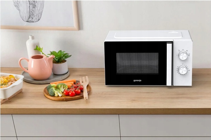 Kuchenka mikrofalowa GORENJE MO20E1WH 800W 20l 5 poziomów mocy, rozmrażanie