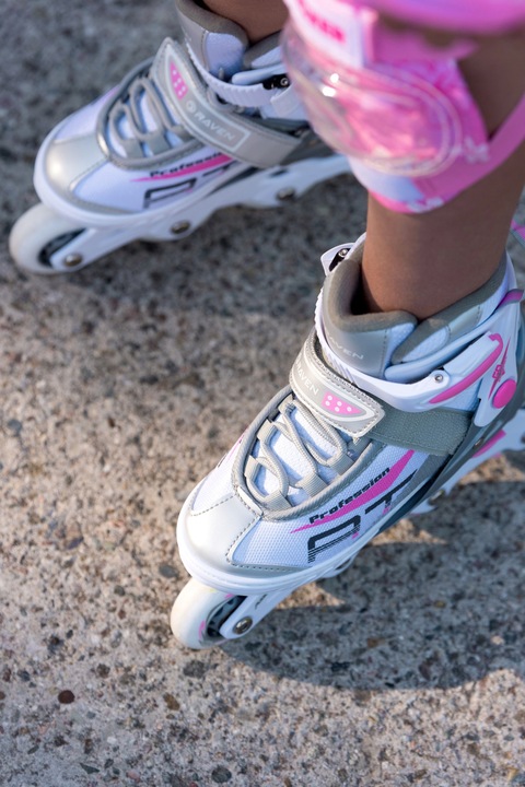 Rolki Wrotki Regulowane 3w1 RAVEN Profession White/Pink 38-42