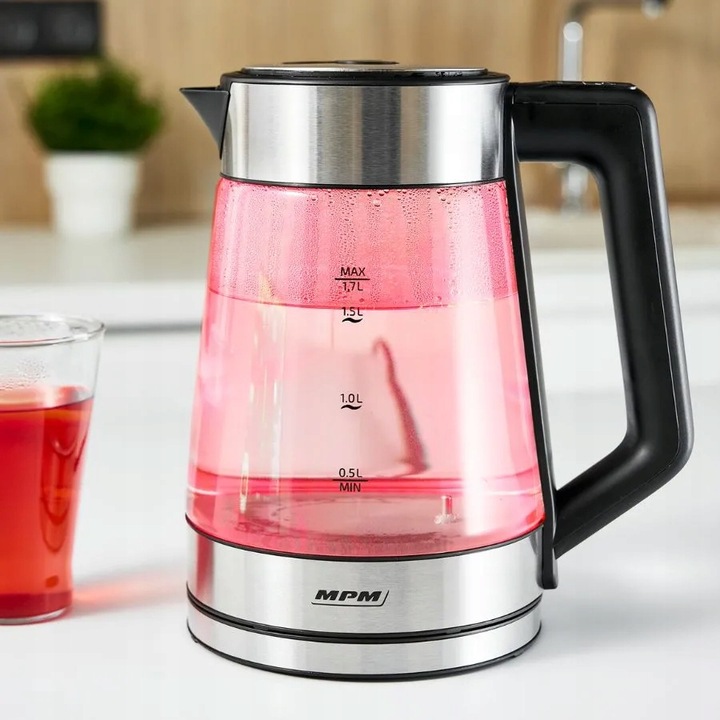 Czajnik elektryczny bezprzewodowy regulacja temperatury szklany MPM MCZ-116