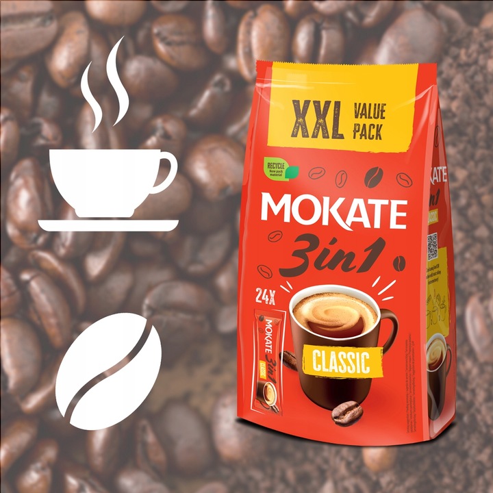 Napój kawowy Mokate 3w1 Classic 24 saszetki